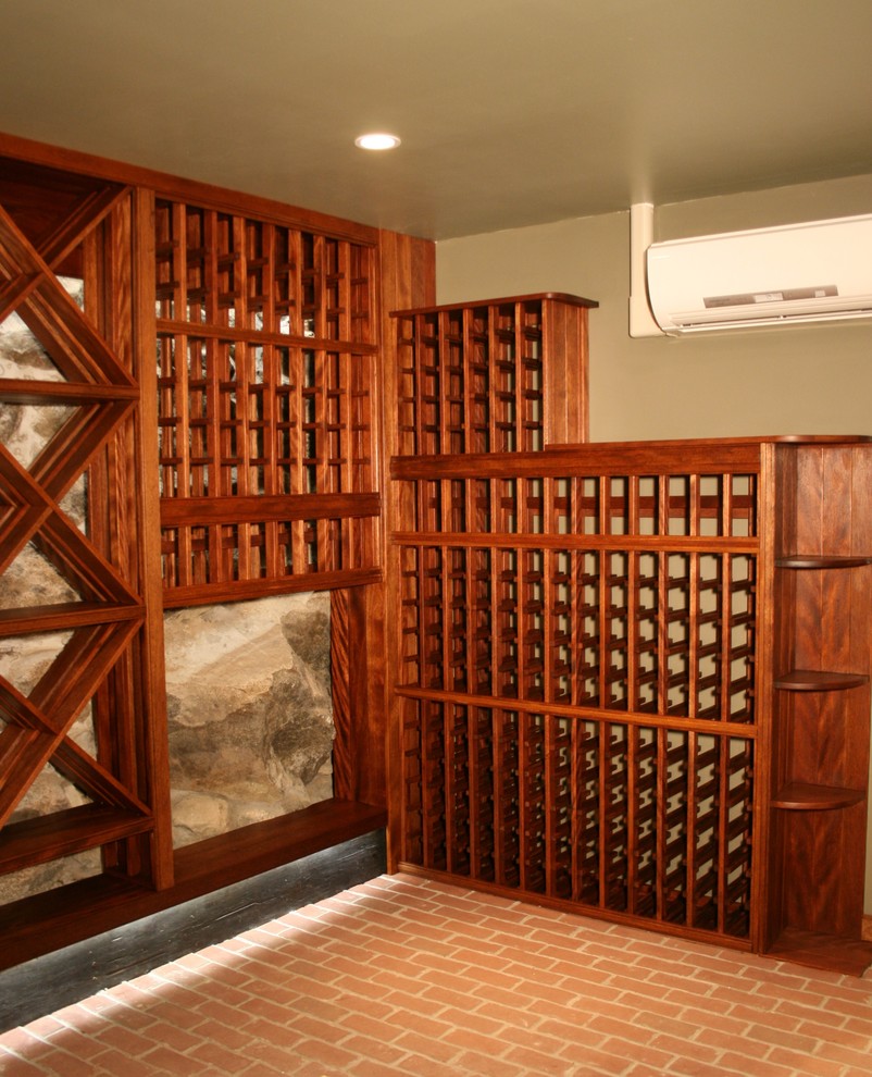 Design ideas for a bohemian wine cellar in Boston.