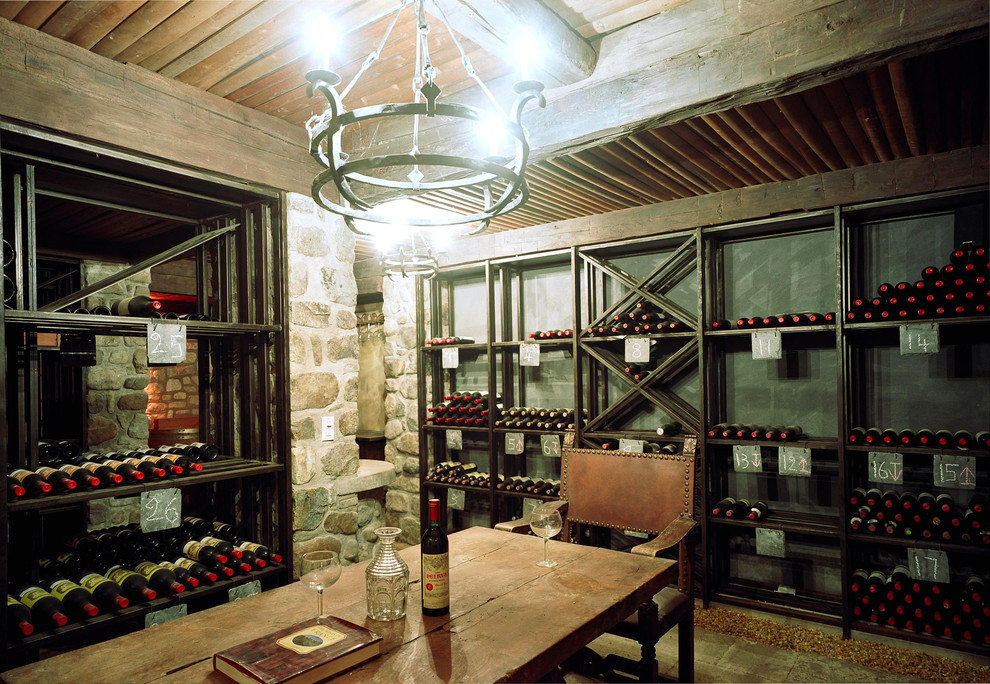 Eclectic wine cellar photo in New York
