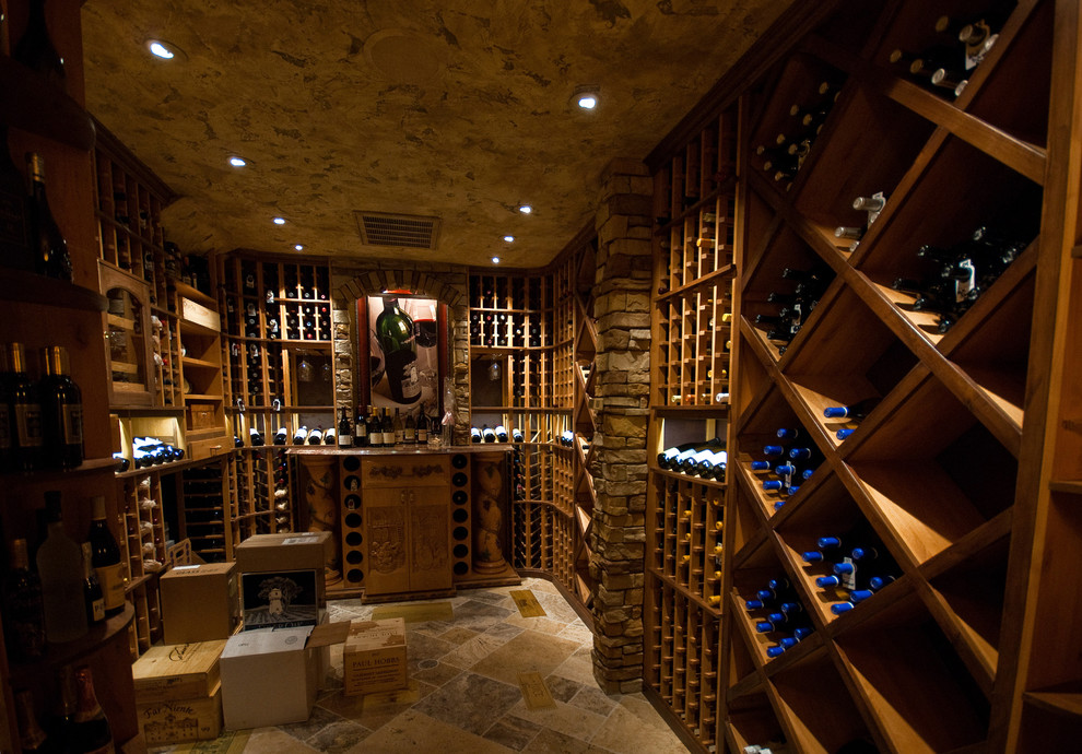 Design ideas for a classic wine cellar in St Louis.