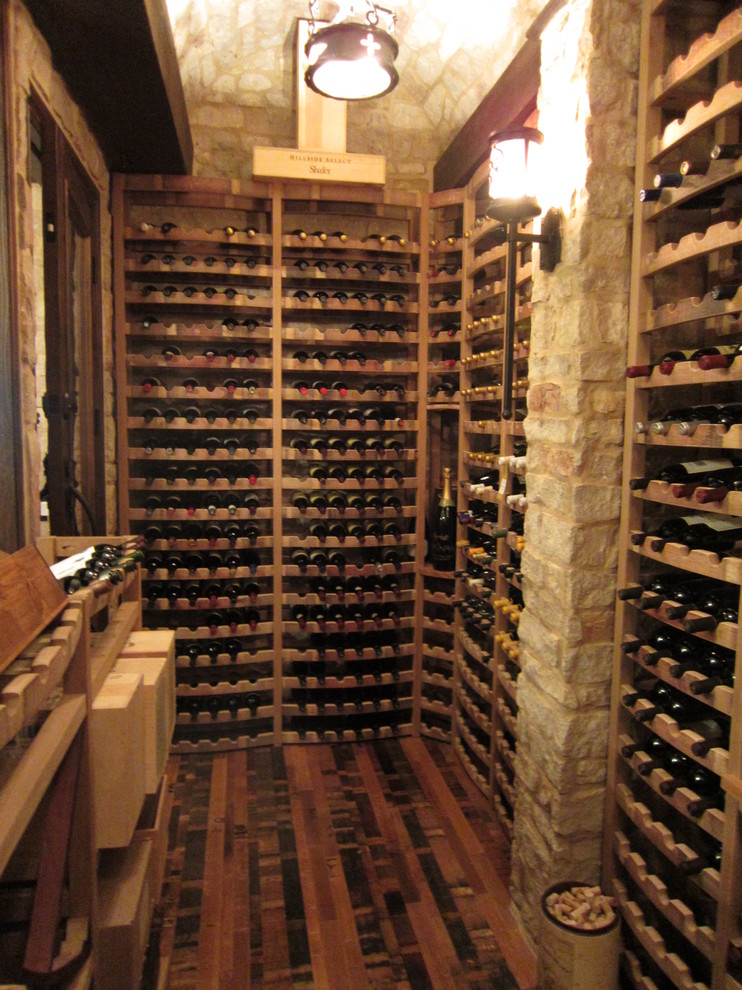 Example of a classic wine cellar design in Miami