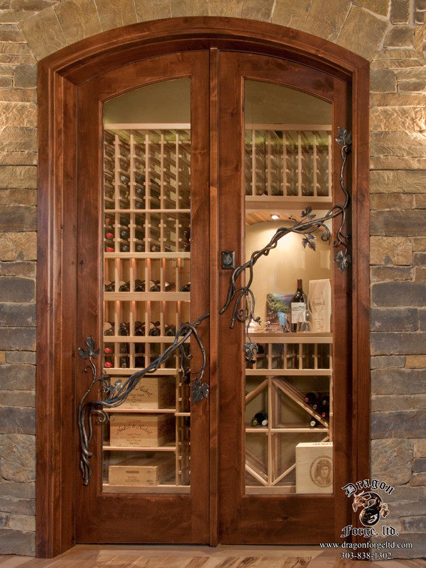 Wine Cellar Doors Contemporary Wine Cellar Denver by Dragon