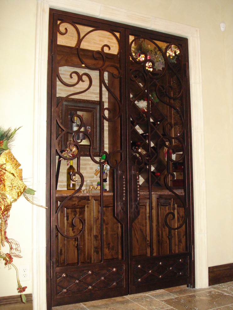 Wine Cellar Double Door Wine Cellar Austin by San Marcos Iron