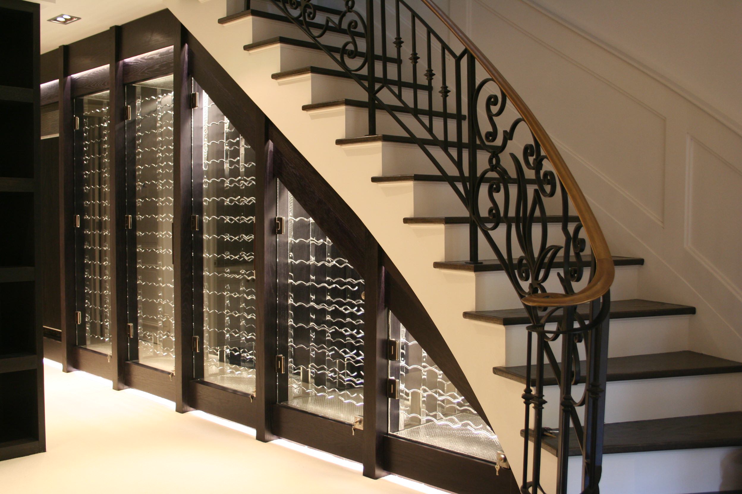 under stair wine rack