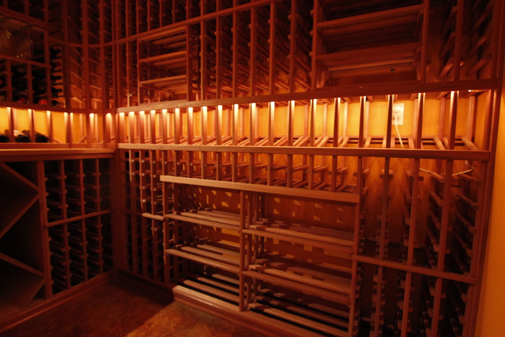 Wine Cellar in Magnolia in Seattle Washington Traditional Wine
