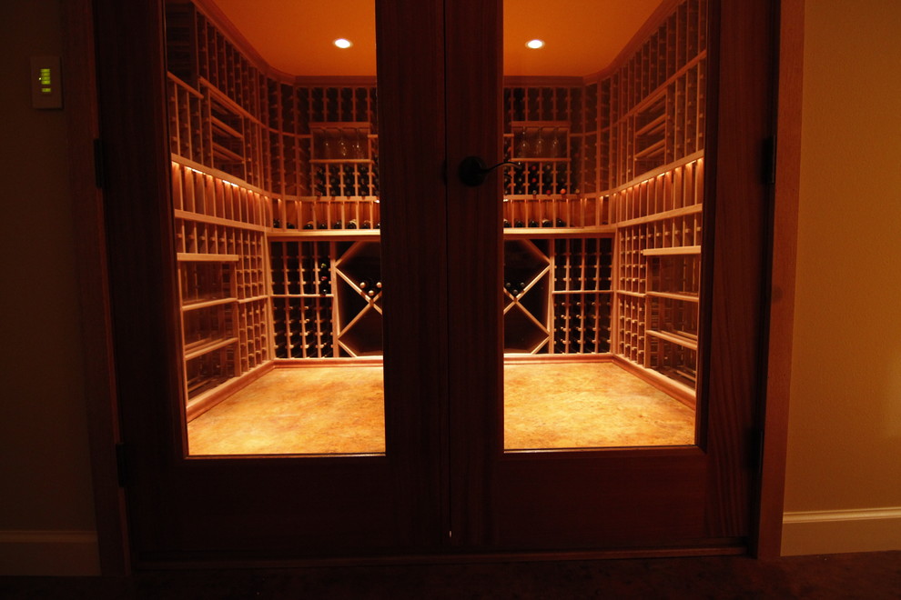 Wine Cellar in Magnolia in Seattle Washington Traditional Wine