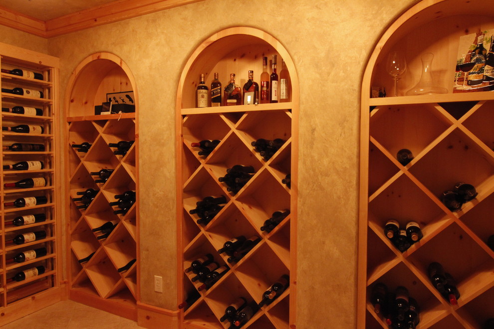 Design ideas for a mediterranean wine cellar in Seattle.