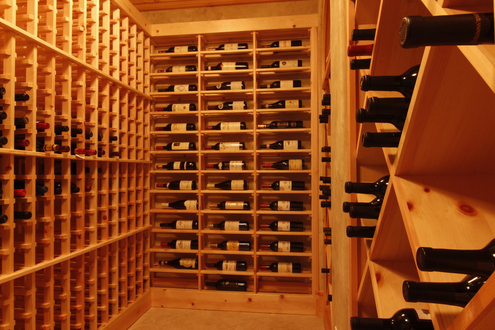 Wine Cellar in New Castle Washington Mediterranean Wine Cellar