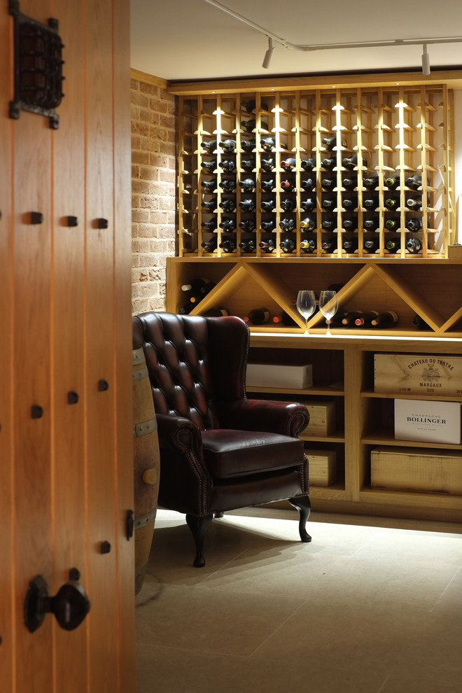 Inspiration for a classic wine cellar in Other.