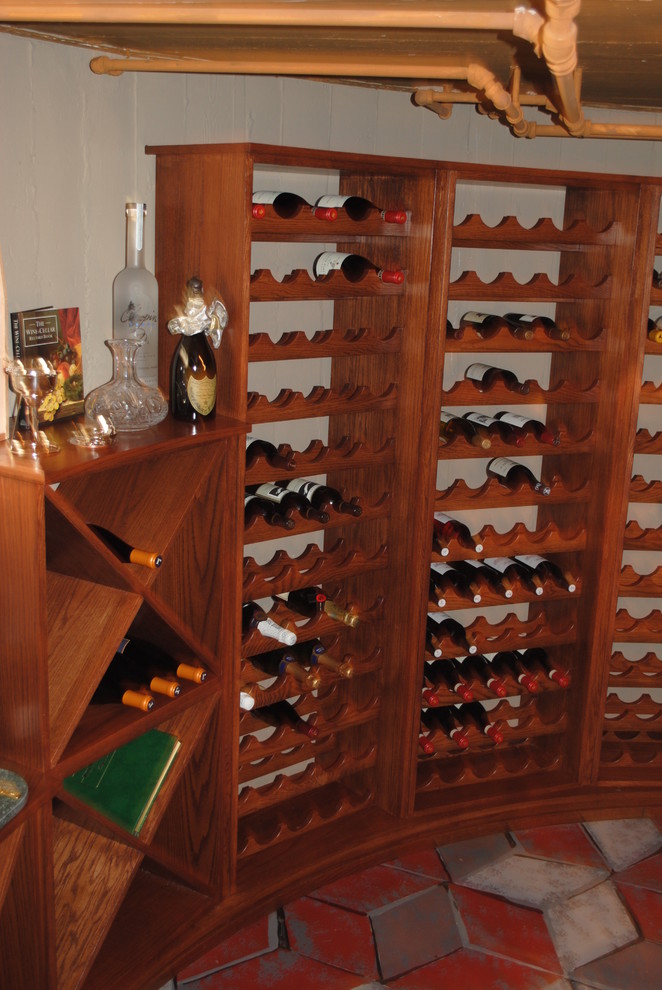 Example of a classic wine cellar design in Minneapolis