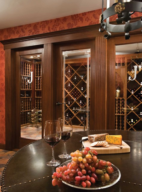 Wine Cellar Traditional Wine Cellar Other by Mother Hubbard s Custom Cabinetry Houzz IE