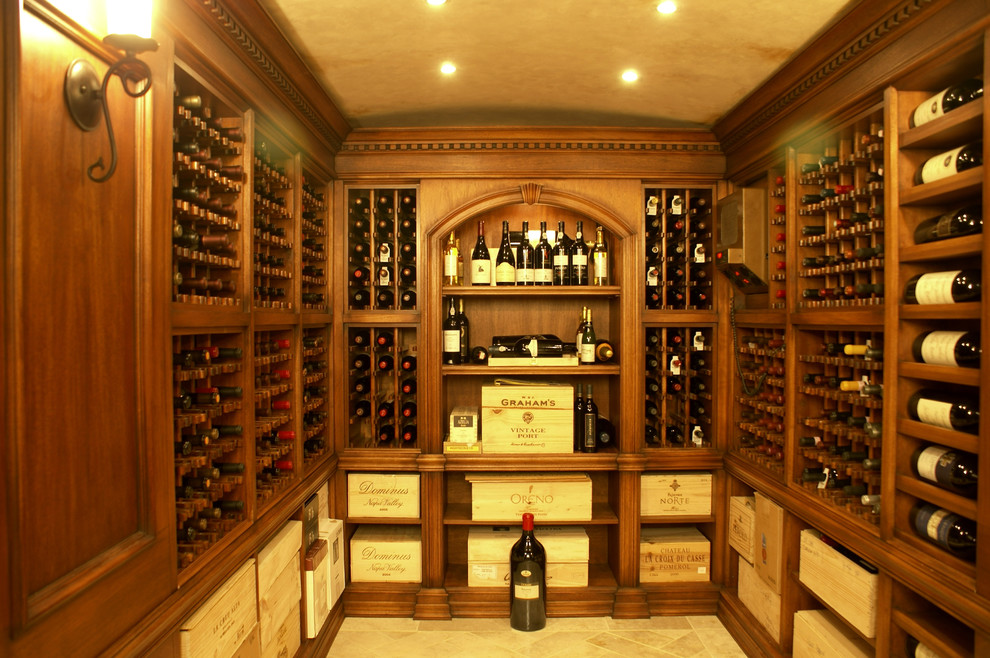 Elegant wine cellar photo in Newark