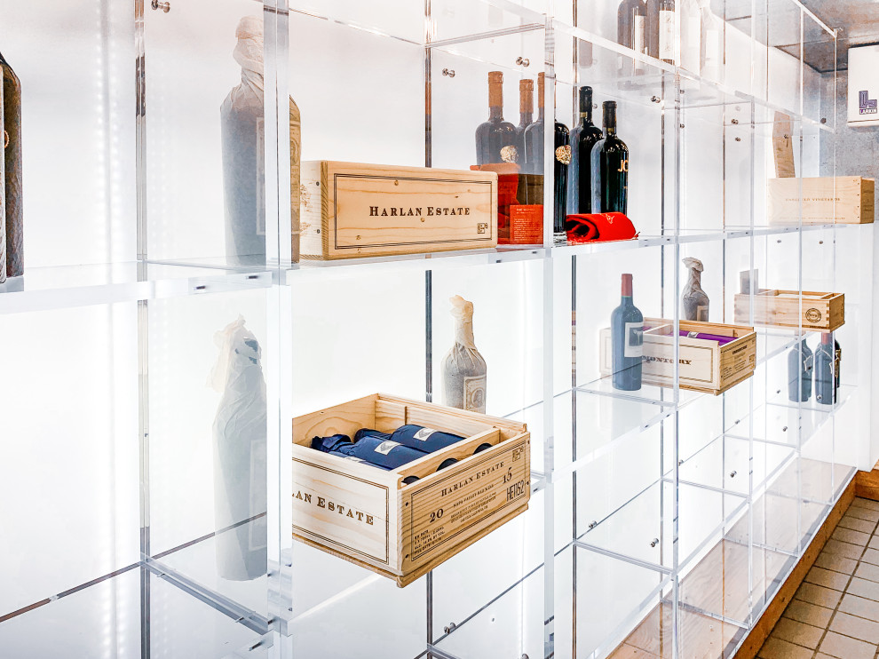 Wine Cellar Oakville Grocery Wine Vault Transitional Wine Cellar