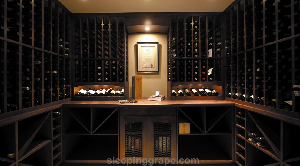 Wine Cellar of Subtle Curves Traditional Wine Cellar Vancouver by User Houzz