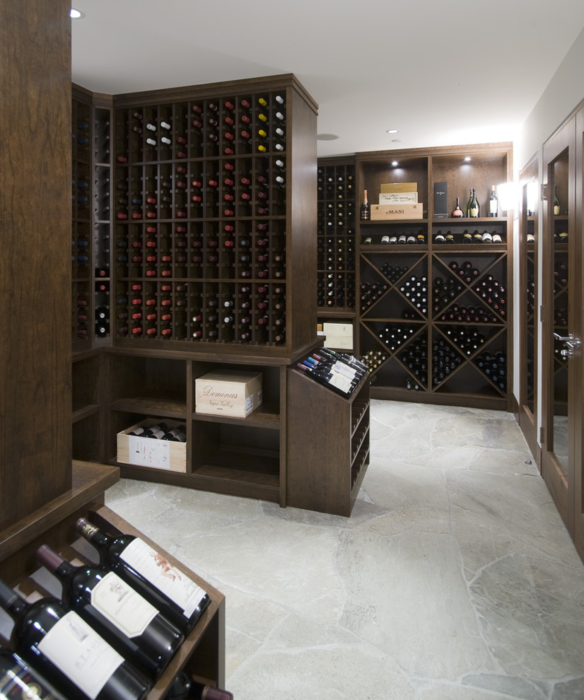 Wine cellar Modern Wine Cellar Vancouver by Old World Kitchens