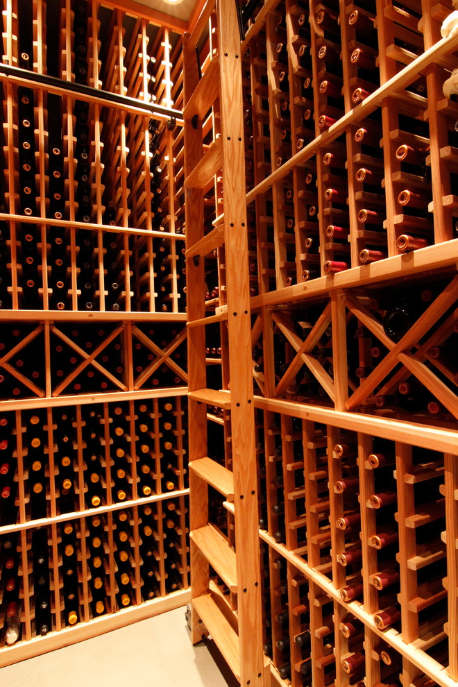 Wine Cellar on Mercer Island Washington Traditional Wine Cellar