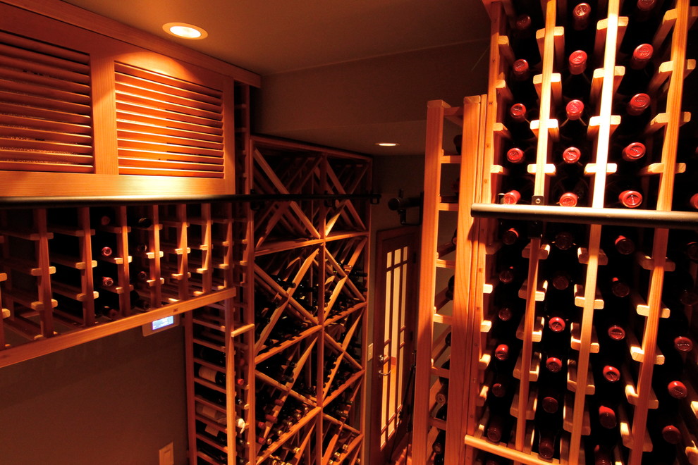 Wine Cellar on Mercer Island Washington Traditional Wine Cellar