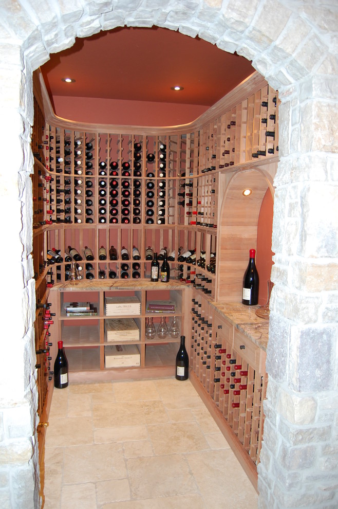 Inspiration for a traditional wine cellar in Chicago.
