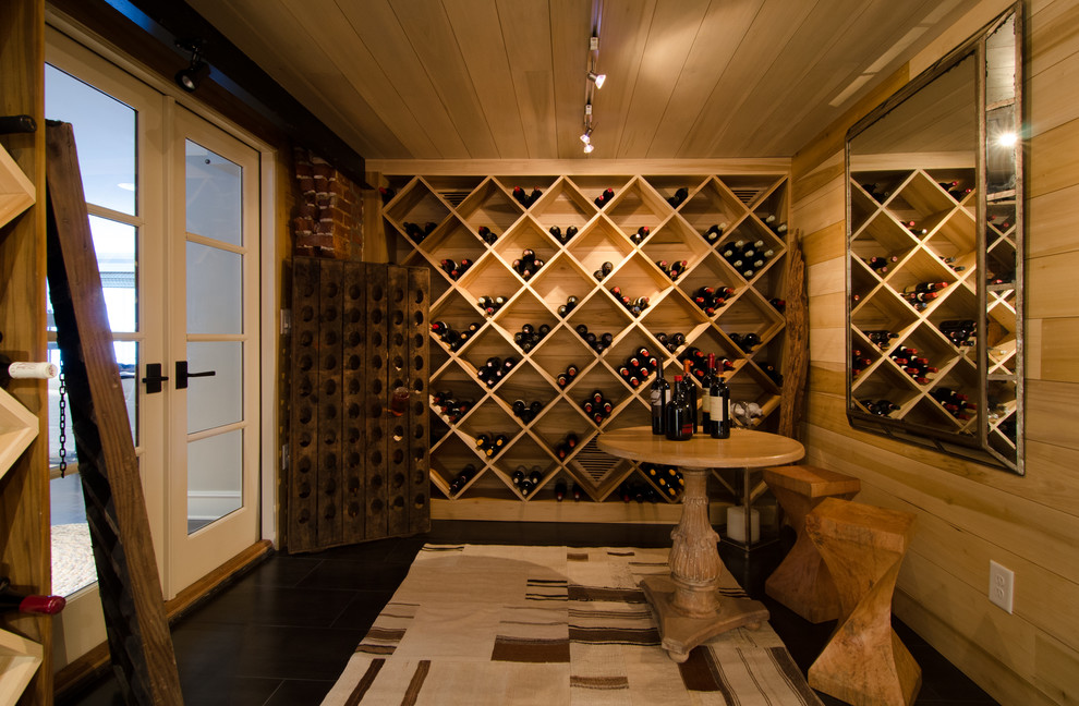 Wine Cellar Farmhouse Wine Cellar Atlanta by Virtual Studio