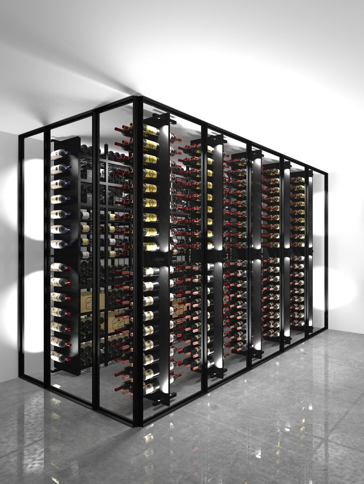 Wine cellar - modern wine cellar idea in Other