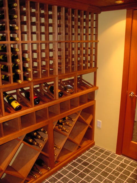 Example of a classic wine cellar design in Boston