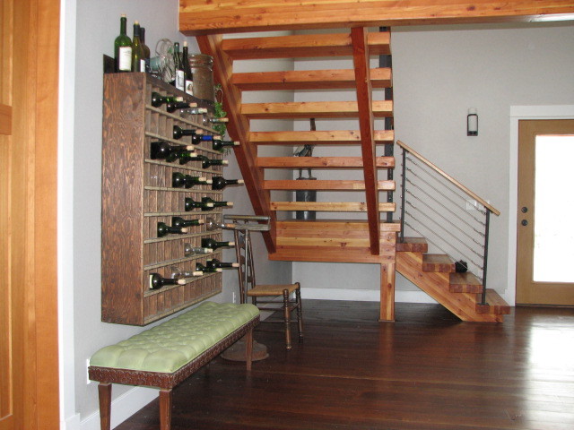 Inspiration for an eclectic wine cellar in Seattle.