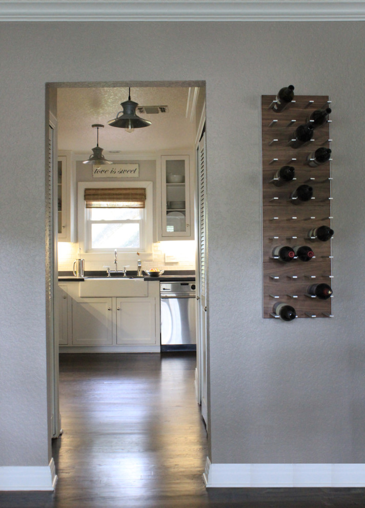 Wine cellar - mid-sized country wine cellar idea in Austin