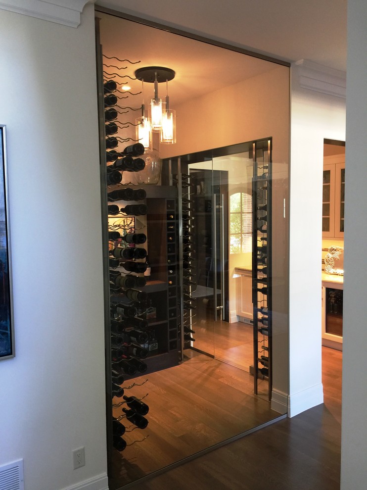 Design ideas for a contemporary wine cellar in Denver.