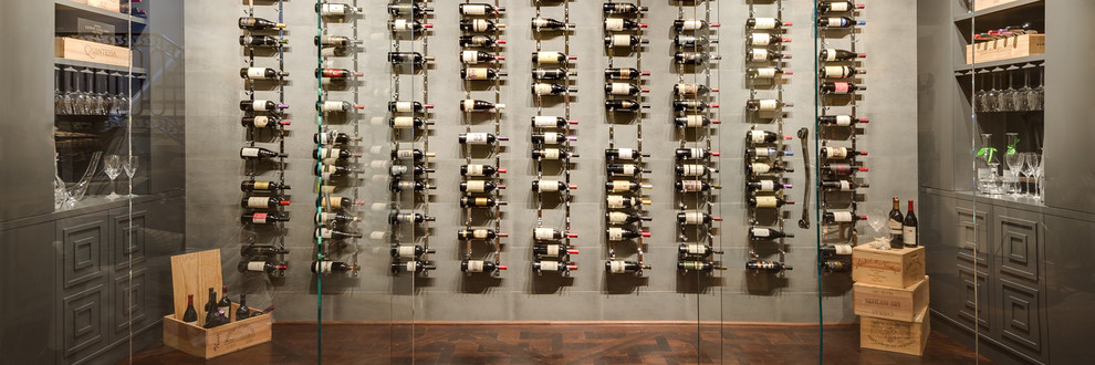 Inspiration for a contemporary wine cellar in Atlanta.