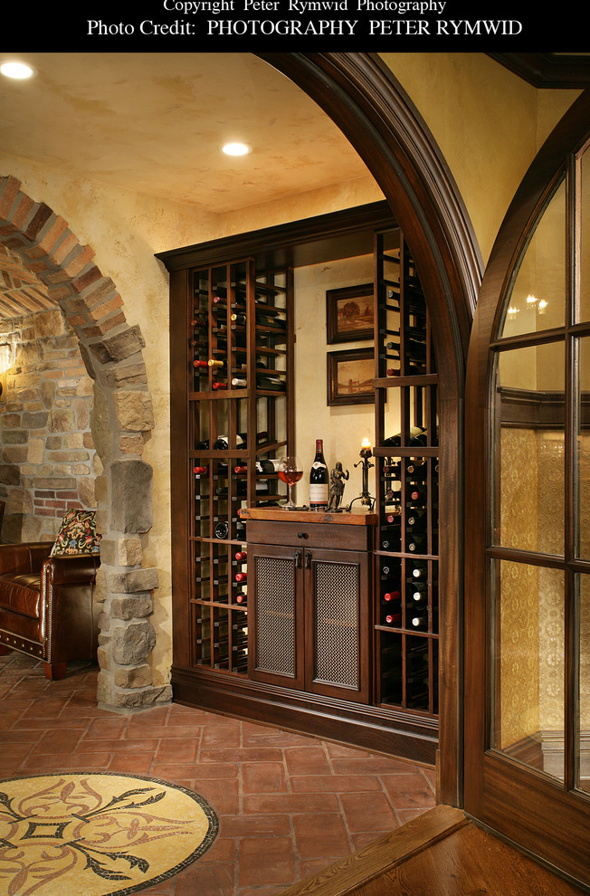 Wine Storage Builtin Traditional Wine Cellar New York by Carisa Mahnken Design Guild