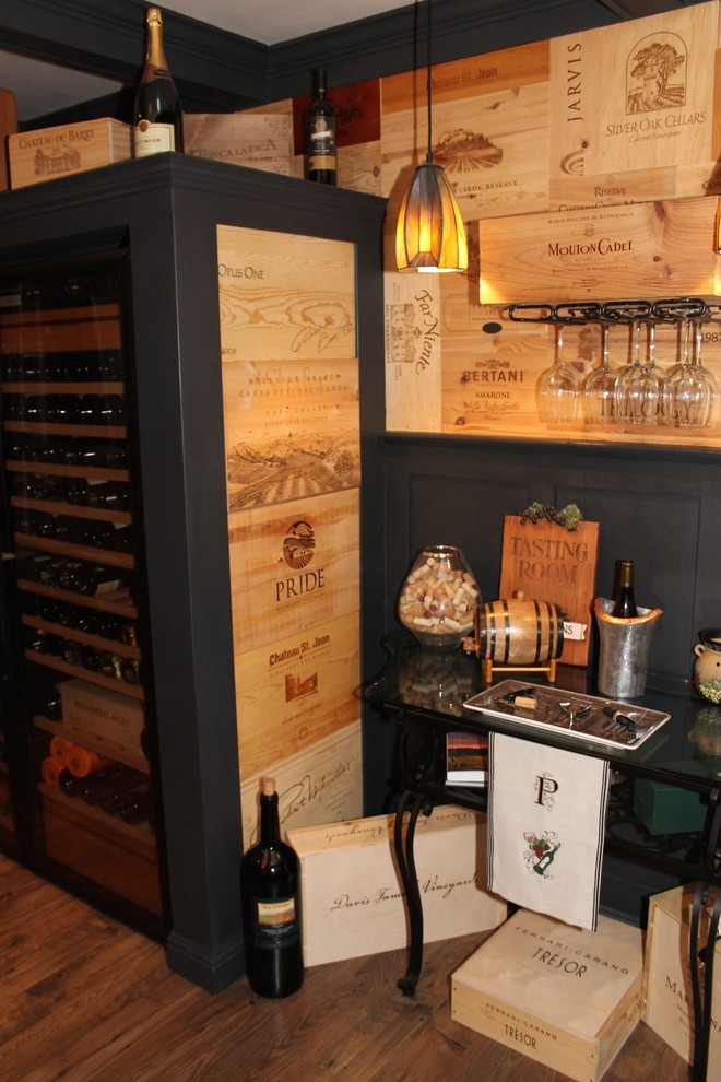 Wine cellar - craftsman wine cellar idea in Other