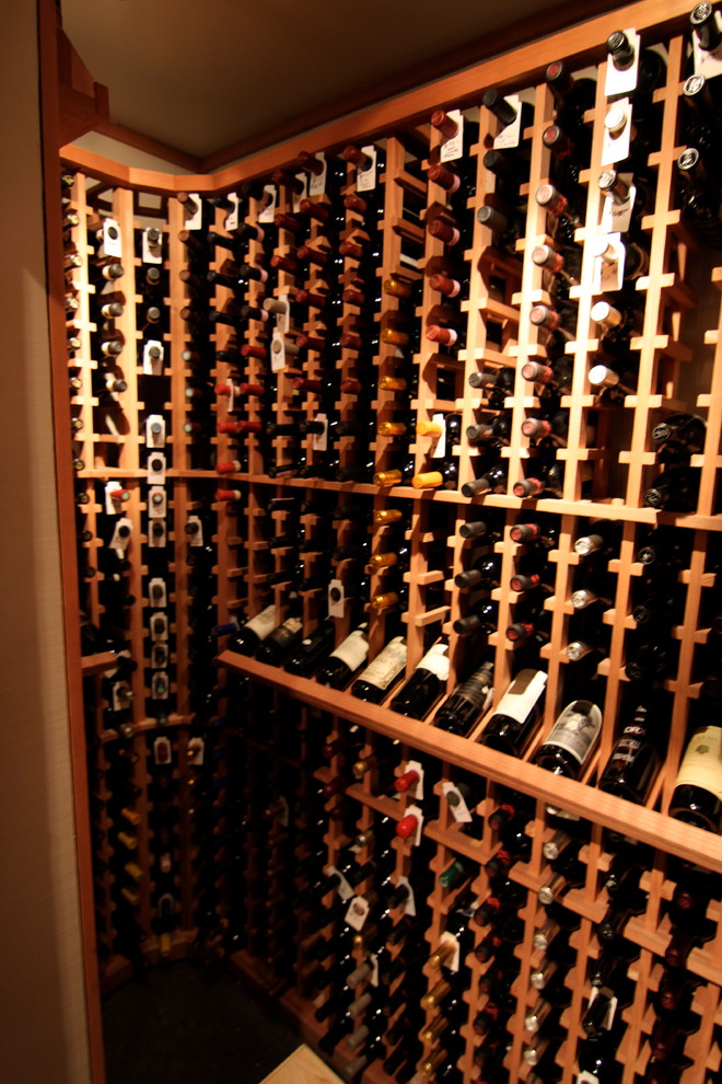 This is an example of a classic wine cellar in Miami.