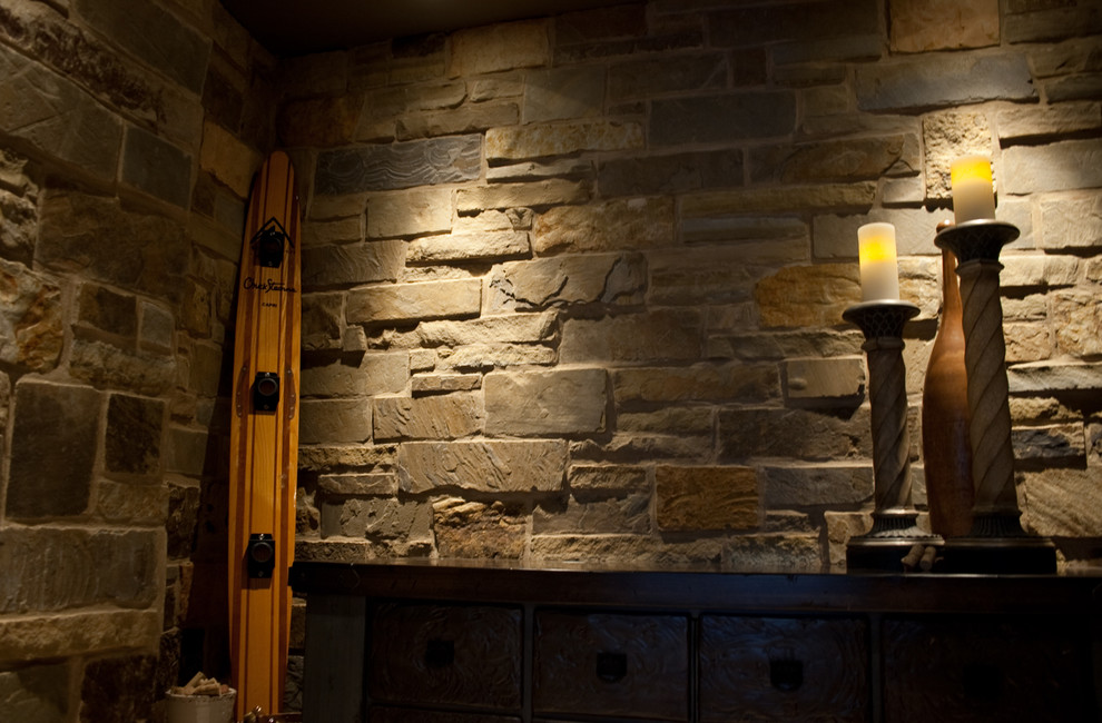 Wine Vault Eclectic Wine Cellar Milwaukee by Natural Stone