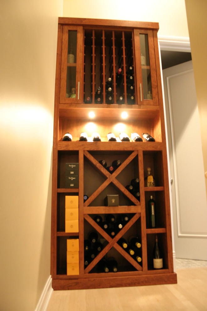 This is an example of a traditional wine cellar in Chicago.