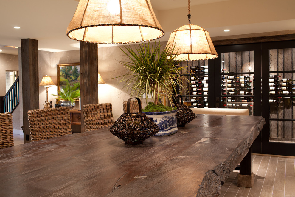 WoodForm™ Concrete Traditional Wine Cellar New York by JM