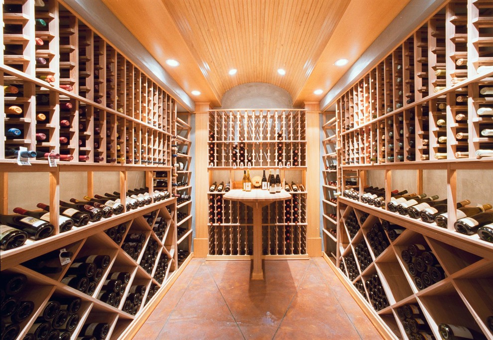 Inspiration for a classic wine cellar in Portland.