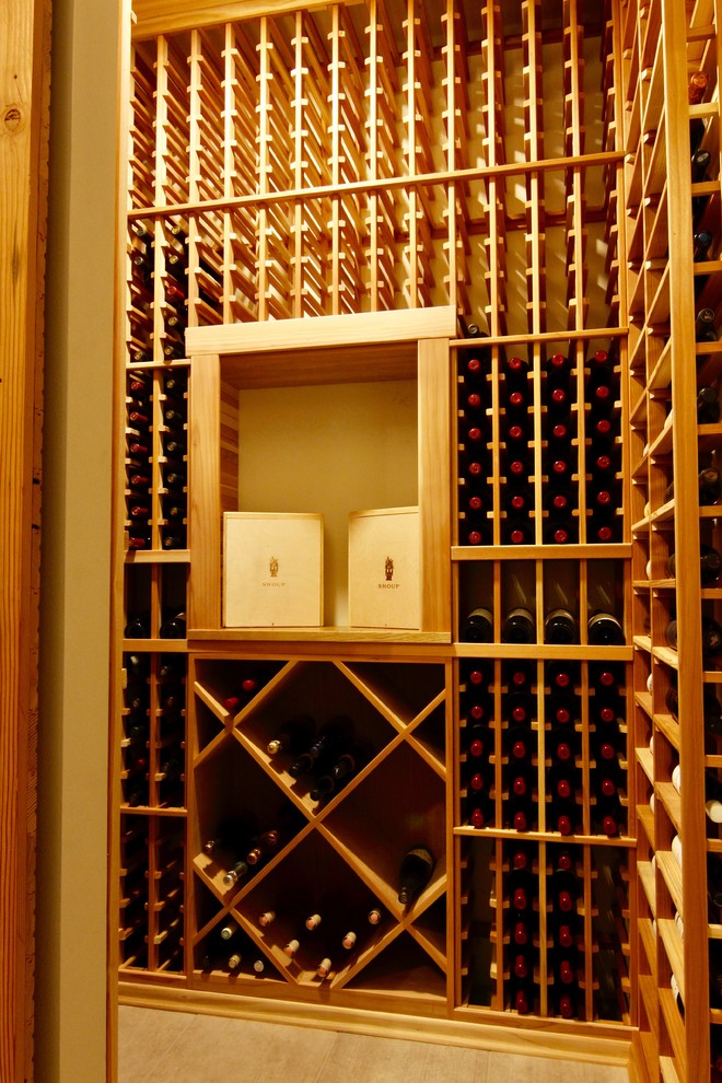 Exemple d'une cave à vin nature.