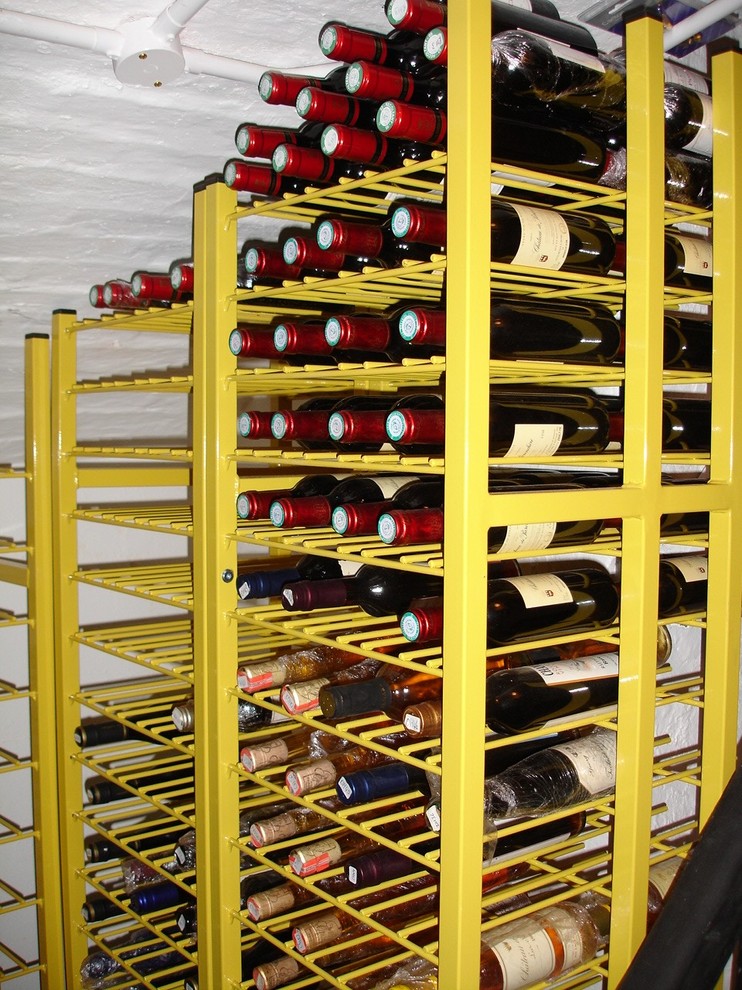 Contemporary wine cellar in Surrey.