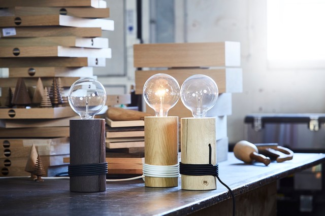 Holzlampe LOG LAMP in verschiedenen Varianten von The Oak Men - Industrial  - Living Room - Other - by HolzDesignPur | Houzz