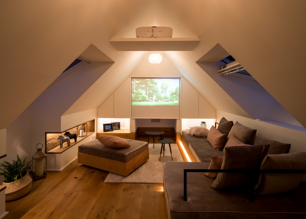 This is an example of a contemporary living room in Bremen.