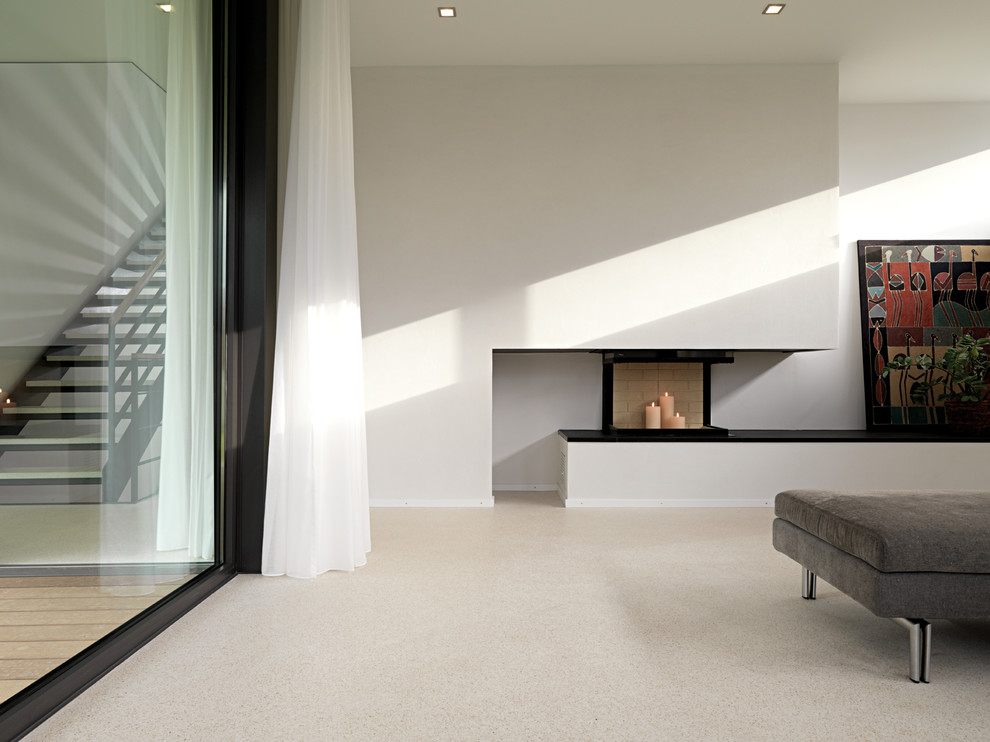 Photo of a contemporary living room in Stuttgart.