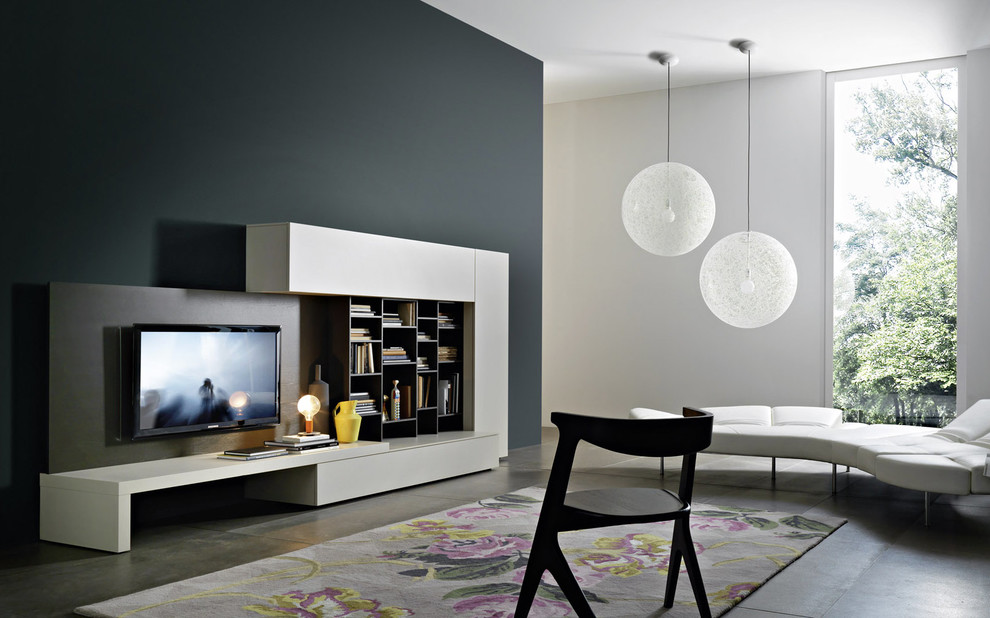This is an example of a modern living room in Berlin.