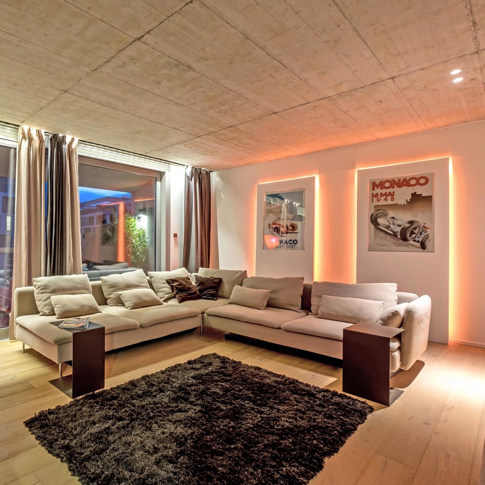 Ispirazione per un soggiorno design di medie dimensioni