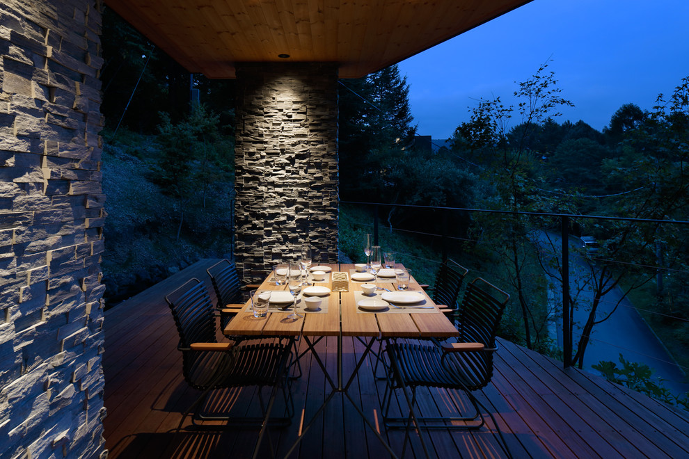 Réalisation d'une terrasse minimaliste.