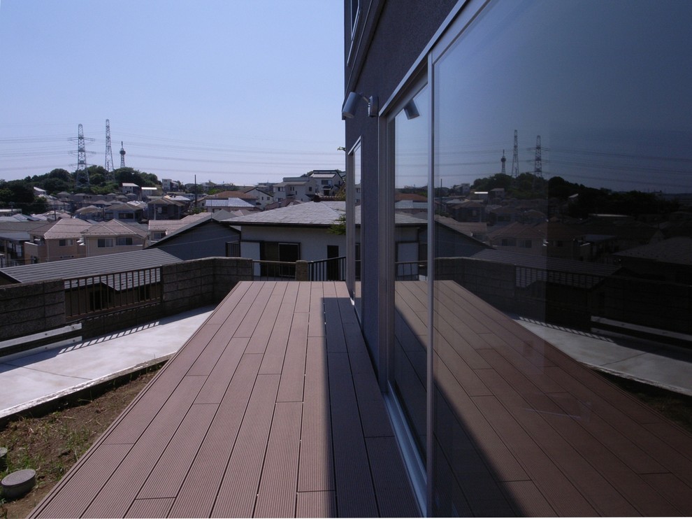 This is an example of a modern terrace in Tokyo.