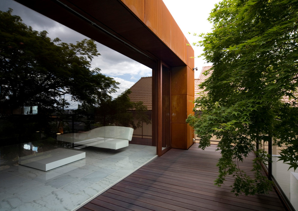 Foto di una terrazza minimalista