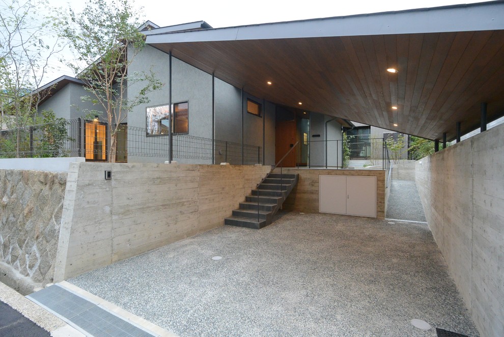 Inspiration for a transitional garage remodel in Tokyo