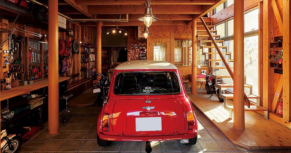 Aménagement d'un garage classique.
