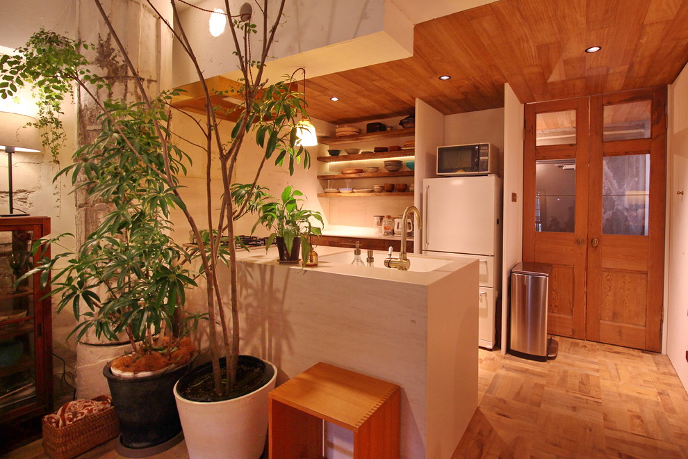 Apartment in tamagawa - Asian - Kitchen - Osaka - by Mimasis Design／ミメイ