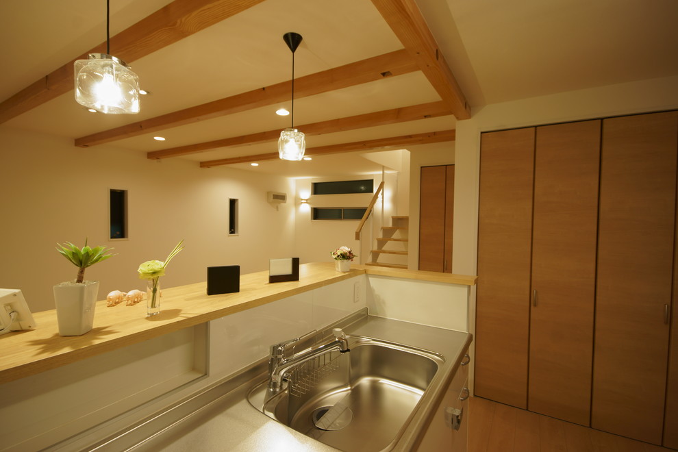World-inspired kitchen in Nagoya.