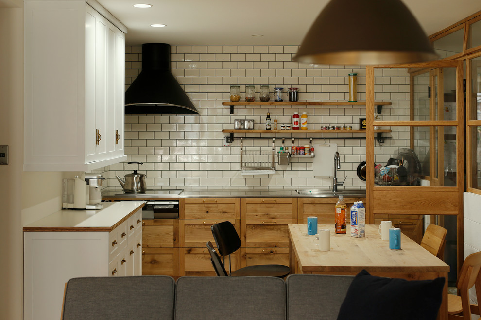 Inspiration for a retro kitchen in Other.